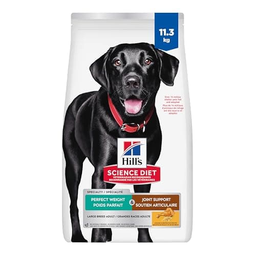 Hill's Science Diet Adult Perfect Weight & Joint Support Large Breed Dry Dog Food, Chicken Recipe 11.34 kg Bag
