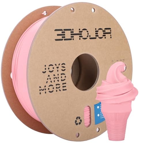 Filament 3DHoJor PLA Pro (Plus) 1,75 mm, filament d'imprimante 3D, bobine de carton, filament d'impression 3D, précision dimensionnelle +/- 0,03 mm, rose tendre, 1 kg