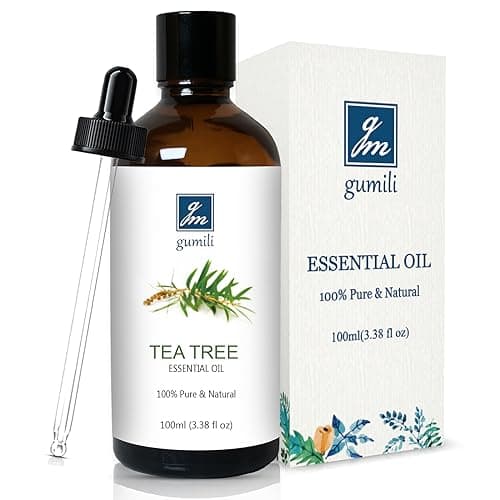 GM Gumili Tea Tree Oil – 100ml Pure Undiluted Tea Tree Oil for Diffuser, Skin, Hair, & DIY - 3.38 Fl Oz Essential Oil
