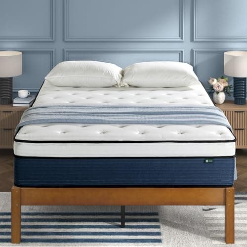 Zinus King Mattress - 14 Inch Green Tea Cooling Gel Memory Foam Hybrid Mattress, Pocket Coil Springs for Motion Isolation, CertiPUR-US Certified...