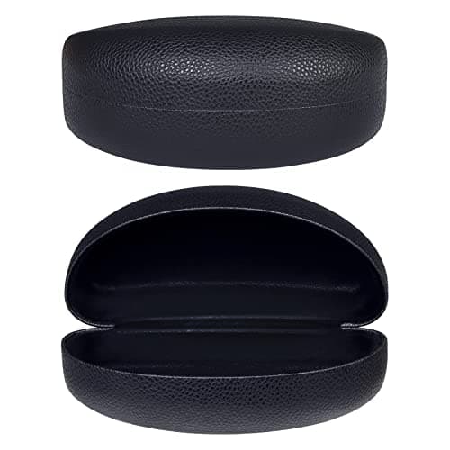 Étui à lunettes de soleil à coque rigide Molshine, étui classique extra large pour lunettes de soleil et lunettes (noir)