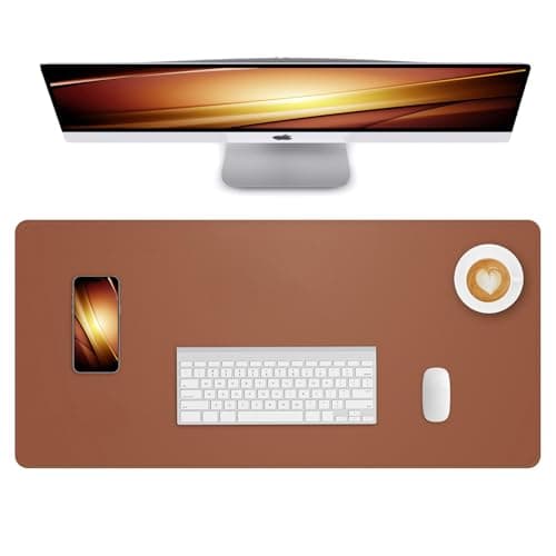 Lllunimon Desk Pad PU Leather Desk Mat Large Mouse Pad Laptop Computer Table Blotter Desk Protector Non-Slip Waterproof Desktop Writing Pad for...