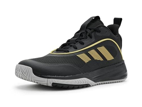 Adidas Men's Own The Game 3.0 Basketball, Core Black/Gold Metallic/MGH Solid Grey, 9.5