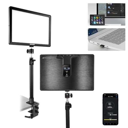 NEEWER GL1 PRO 15.5" Key Light for Streaming, Video Lighting with 2.4G PC/Mac iOS/Android APP Control, 2800LM LED Panel Light with Desk Clamp...