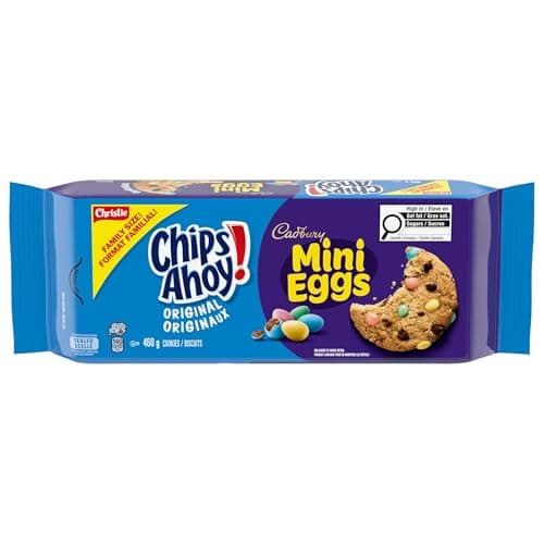 Chips Ahoy! Cadbury Mini Eggs Cookies, Chocolate Chip Cookie Treats, Family Size, 460 g