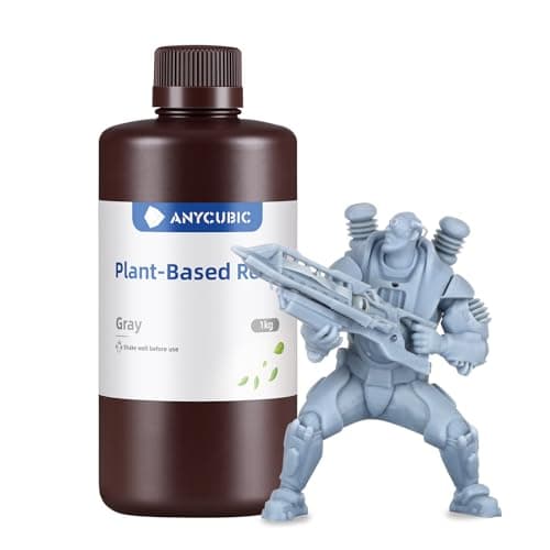 Résine d'imprimante 3D ANYCUBIC à faible odeur et sécurité, résine rapide à base de plantes UV 405 nm avec haute précision et durcissement rapide pour l'impression 3D LCD...
