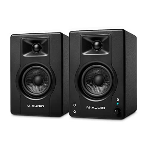 M-AUDIO BX3BT Pair 3.5" Studio Monitors and PC Speakers with Bluetooth for Recording and Multimedia with Music Production Software