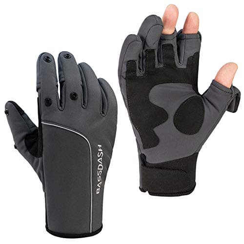 Bassdash WintePro Insulated Fishing Gloves Water Repellent with Fleece Lining Cold Weather Winter Gloves for Men Women Ice Fishing Hunting...