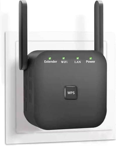 Extension WiFi la plus rapide de 2026, répéteur WiFi, amplificateur WiFi, couvre jusqu'à 10 000 pieds carrés et 60 appareils, amplificateur Internet - avec port Ethernet, connexion rapide...