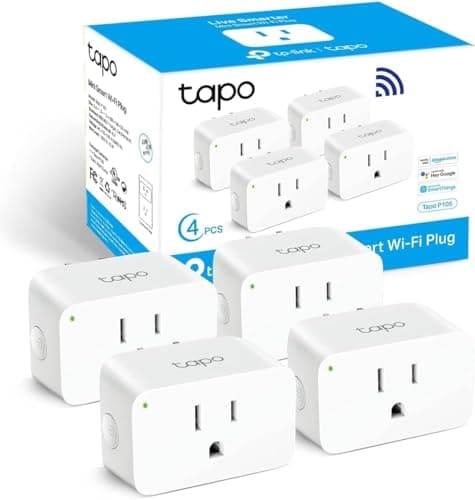 TP-Link Tapo Smart Plug Mini 15A, Smart Home Wi-Fi Plug, Super Easy Setup, Compatible with Alexa & Google Home, No Hub Required, UL Certified, 2.4G...