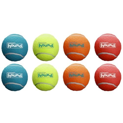 Outward Hound Squeaker Ballz Fetch Dog Toy, XS, 8-Pack