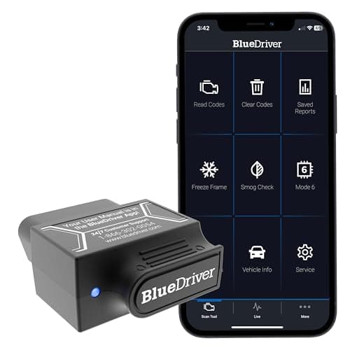 Outil d'analyse BlueDriver Bluetooth Pro OBDII pour iPhone et Android - Sans frais d'abonnement - Scanner de voiture et lecteur de code OBD2 - Diagnostiquer le moteur de contrôle,...
