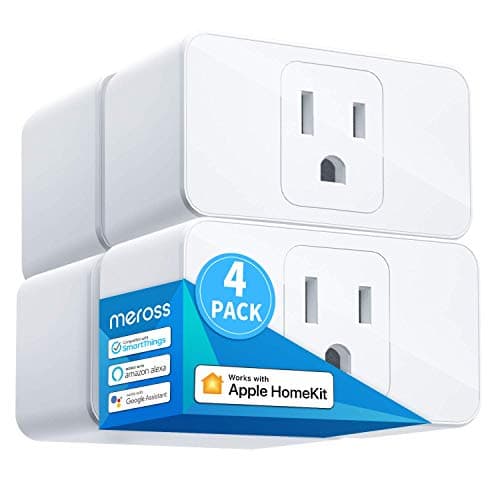 meross Smart Plug Mini, 15A et WiFi fiable, prise en charge Apple HomeKit, Alexa, Echo, Google Assistant, Nest Hub et SmartThings, contrôle des applications, minuterie,...