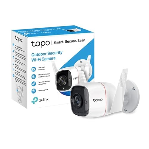 TP-Link Tapo 2K HD Security Camera Outdoor Wired, Built-in Siren, Night Vision, IP66 Weatherproof, Motion/Person Detection, Works w/Alexa & Google...