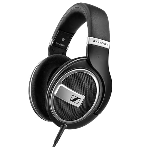 Casque ouvert Sennheiser HD 599 SE, design haut de gamme, audio équilibré naturel, ajustement confortable, casque filaire pour la musique, les jeux, l'école,...