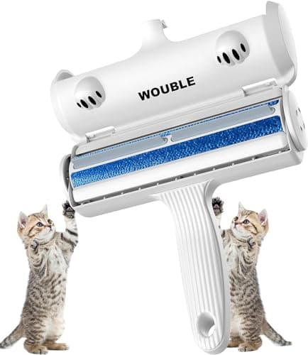 Wouble Pet Hair Remover Roller, Reusable Lint Roller for Pet Hair,Self Clean Dog Cat Fur Removal Brush, from Carpet, Furniture, Rugs, Laundry,...