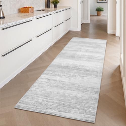 tchdio Tapis de couloir abstrait pour couloirs – Tapis de couloir 2 x 6 lavable, antidérapant, tapis abstrait moderne, tapis de cuisine ultra doux, tapis à poils ras pour...
