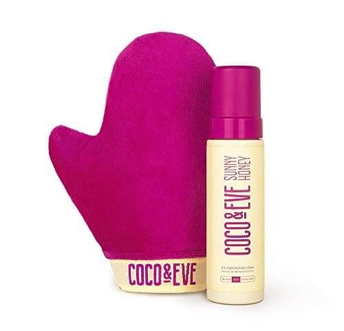 Coco & Eve Sunny Honey Bali Ensemble de mousse autobronzante bronzante – Mousse bronzante entièrement naturelle sans soleil | Autobronzant instantané avec poudre bronzante avec...