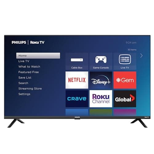 Philips Roku TV 40" FHD 1080p LED-LCD Smart TV (40PFL6543/F6), Alexa Compatible