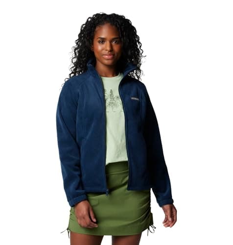 Columbia Womens Benton Springs Full Zip Fleece Jacket, Columbia Navy, XX-Large US