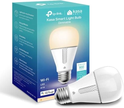 Kasa Smart Wi-Fi LED Light Bulb by TP-Link - Dimmable, A19, No Hub Required, Works with Alexa & Google Assistant, Also Available for California...