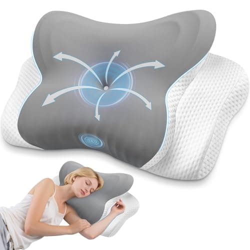 MISSCOZY Memory Foam Pillow for Neck Pain - Cervical Neck Pillow for Side Sleepers Back Stomach Sleepers with Breathable Pillowcase, Ergonomic...