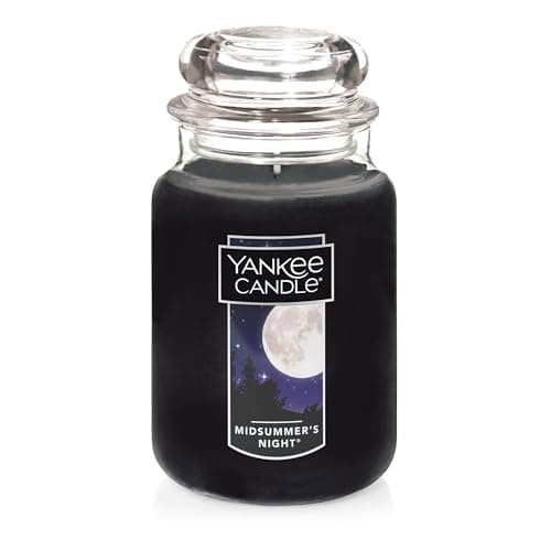 Yankee Candle Scented Candle, Midsummer's Night, Original Large Jar Candle, 110-150 Hours of Burn Time, 22 oz.