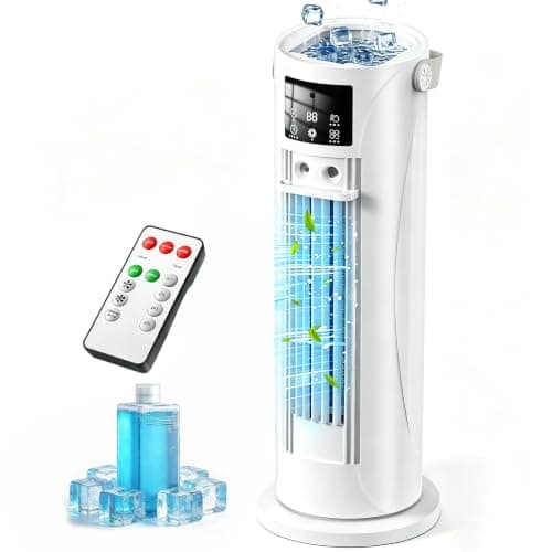 Portable Air Conditioner - 3 Speeds & Storm Mode & Mist Spray, Tower Cooling Fan with Timer, Evaporative Air Cooler 120° Oscillation for Home,...