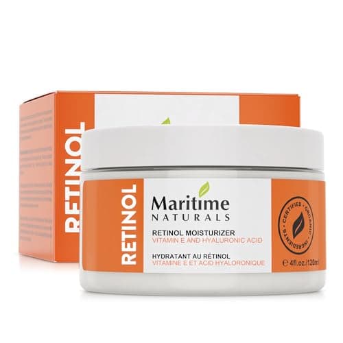 Hydratant au rétinol Maritime Naturals, hydratant pour le visage de qualité professionnelle avec acide hyaluronique et vitamine E, crème pour le visage pour femmes et hommes, bio...