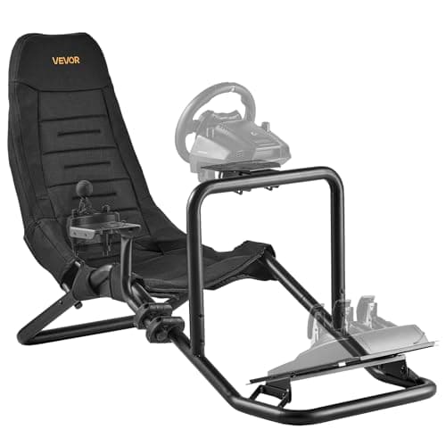 Support de volant de course VEVOR, support de direction de cockpit de simulateur intégré robuste, adapté à Logitech G25, G27, G29, G920, G923, Thrustmaster T300RS, TX...