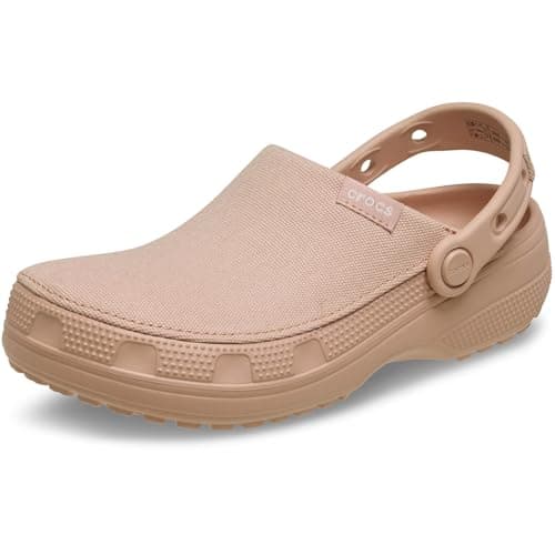 Crocs Sabots classiques unisexes en toile pour hommes et femmes, rose caramel, 8 femmes/6 hommes