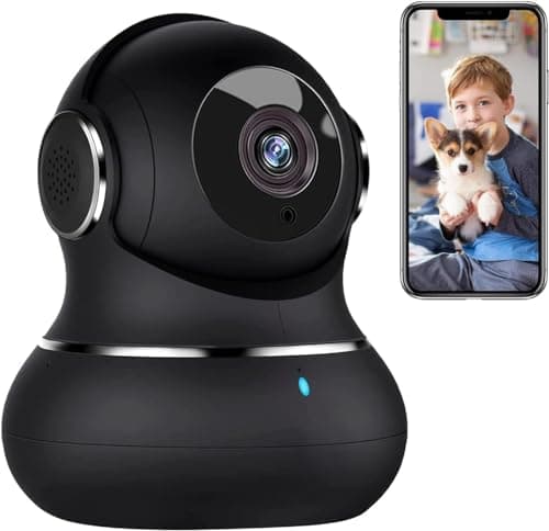 Caméra de surveillance intérieure Little Elfe, caméra pour animaux de compagnie Litokam 2K avec suivi de mouvement à 360°, vision nocturne IR, moniteur pour bébé intérieur, sécurité à domicile...