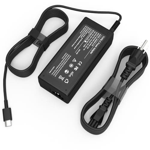EFTTIVID Chargeur universel pour ordinateur portable USB C 65 W 45 W compatible avec Hp Lenovo Thinkpad Yoga 7i Dell Latitude Acer Asus Samsung Chromebook Computer Plus...