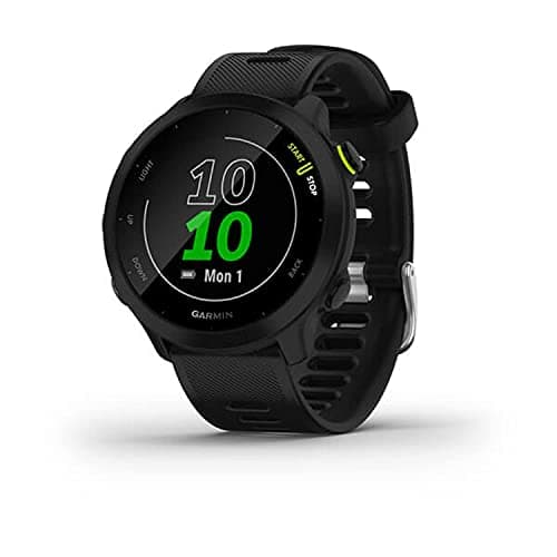 Garmin Forerunner 55, montre de course GPS avec séances d'entraînement quotidiennes suggérées, jusqu'à 2 semaines d'autonomie, noir (renouvelé)