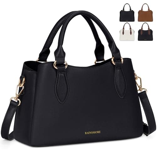 RAINSMORE sacs à main pour femmes sacs à main en cuir petit sac à poignée supérieure sacs à main imperméables pour femmes dames sacs cartable