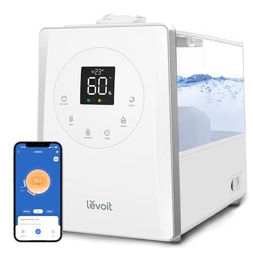 Levoit LV600S Smart Warm and Cool Mist Humidifiers for Home Bedroom Large Room, (6L) 753ft² Coverage, Quickly & Evenly Humidify Whole House, Easy...