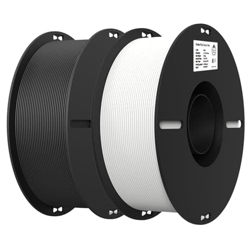 Filament 1,75 mm 2 paquets pour l'impression 3D, imprimantes 3D à filament Ender PLA économiques, sans enchevêtrement, liaison forte et performances de surplomb...