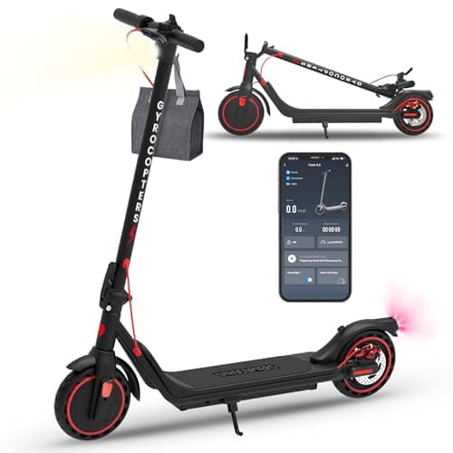 Gyrocopters Flash 6.0 2026 Trottinette électrique pour adultes et adolescents avec application, design élégant amélioré, pneus anti-éclatement de 8,5" | Approuvé UL 2272, vitesse 30 km/h,...