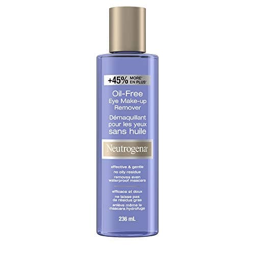 Neutrogena Gentle Oil-Free Eye Makeup Remover, Removes Waterproof Mascara, With No Oily Residue, Dermatologist Developed & Ophthalmologist Tested,...