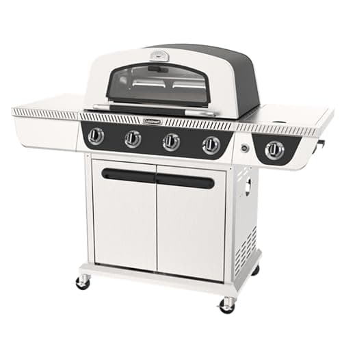 Cuisinart Propel+ 4-Burner 3-in-1 Gas Grill, Stainless Steel Versatile Grill, Griddle & Pizza Oven with Pizza Stone, Convertible to Natural Gas,...