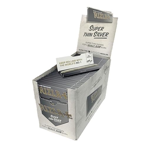 5 paquets de cigarettes Rizla Silver Ultra Slim - Feuilles à rouler tabac