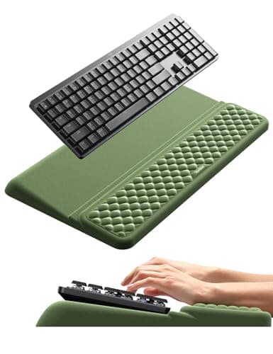 Vaydeer Wrist Rest for Keyboard and Mouse, Computer Ergonomic Wrist Support Pad, Soft Memory Foam Arm Cushion for Desk, Palm Hand Office Laptop...
