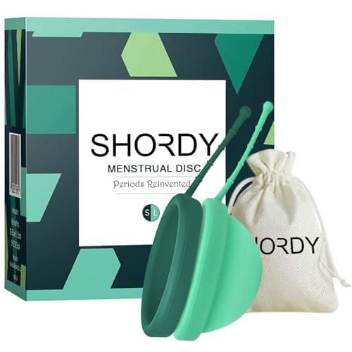SHORDY Reusable Menstrual Disc for Women, 100% Medical-Grade Silicone, Flexible & Leak-Free Period Disc, Eco Friendly Feminine Hygiene & Care |...
