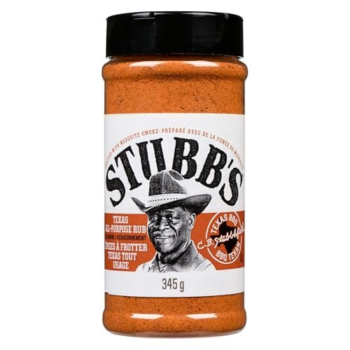 Stubb's Texas All-Purpose Rub Seasoning, Crafted with Mesquite Smoke, Texas BBQ, Flavourful Barbecue Rub for Steak, Chicken, Burgers or Pork, 345 g