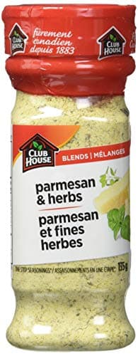 Mélange signature de parmesan et d'herbes Club House, sans gluten, casher, halal, mélange de parmesan et d'herbes, complément savoureux parfait à la viande grillée,...