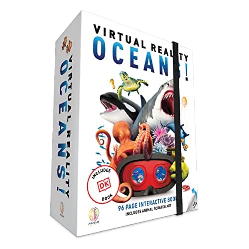 Abacus Brands Océans de réalité virtuelle ! - Livre VR interactif illustré et ensemble d'activités d'apprentissage STEM