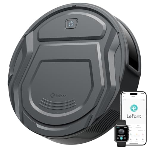 Lefant Robot Vacuum Cleaner, 6 Cleaning Modes, 200 Mins Runtime, 4000Pa Suction, SmartSense Technology, Multi-Surface Cleaning, WiFi/App/Alexa...