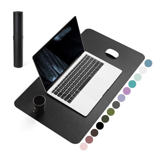YSAGi Non-Slip Leather Desk Pad Long Size, Waterproof Laptop Computer Desk Keyboard Mat, Table Protector Blotter Mat, Large Mouse Pad for...