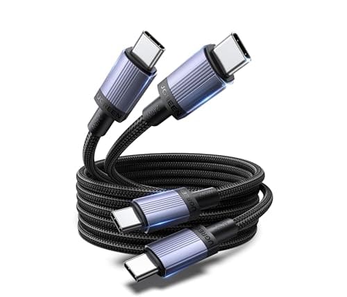 UGREEN 240W USB C to USB C Cable (2 Pack 6.6FT), PD 3.1 Fast Charging Cord Type C to Type C Cable Braided USBC Phone Charger Cable Compatible with...