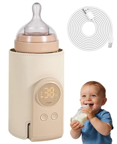 Umimile Portable Bottle Warmer for Travel – Heats The Bottle Directly—No Pouring, Fast Heating Baby Bottle Warmer on The Go, 6 Temp Settings & Auto...